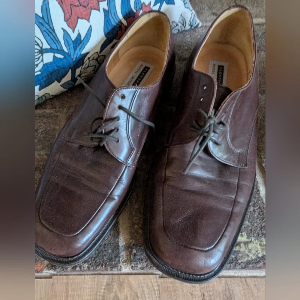 Men'sFlorsheim Brown Leather Dress Shoes